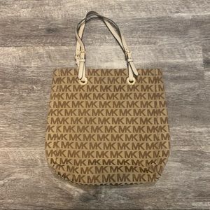 Michael Kors monogrammed tote bag